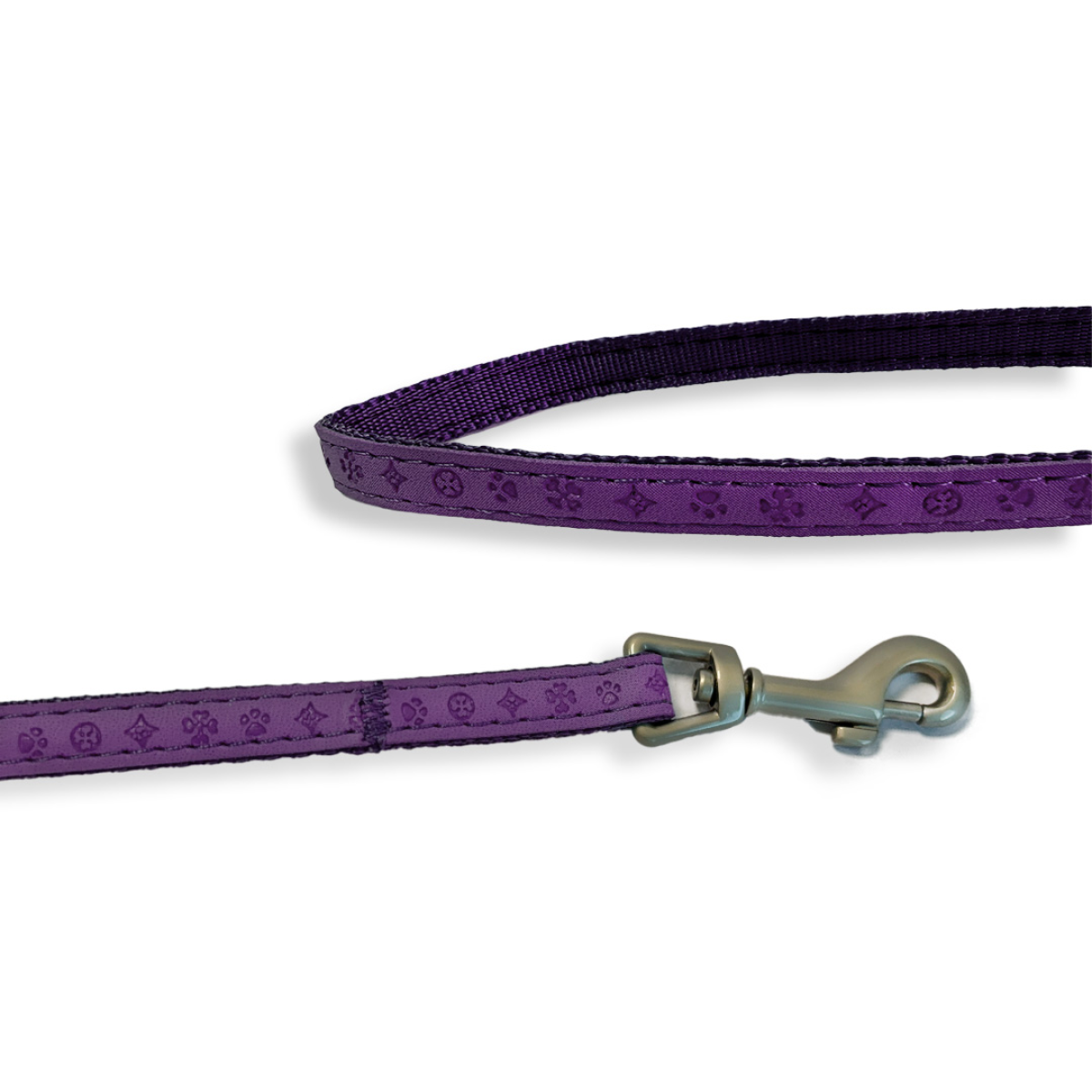 Mylord Leatherette Dog Leash 120 x 1 cm, Purple