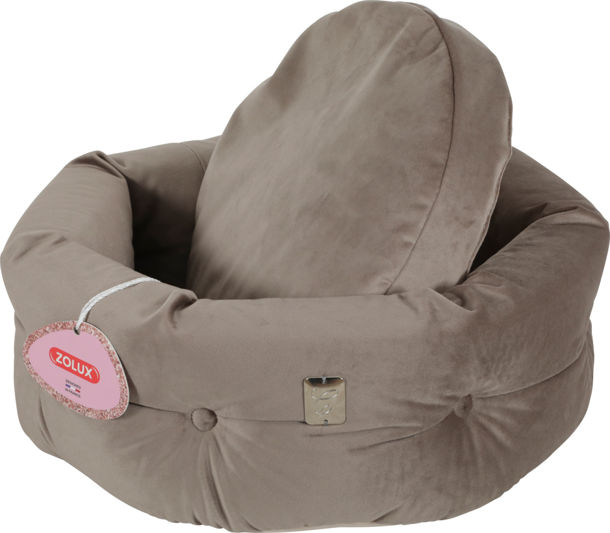 CHAMBORD CHESTERFIELD PET BED, 41CM - TAUPE