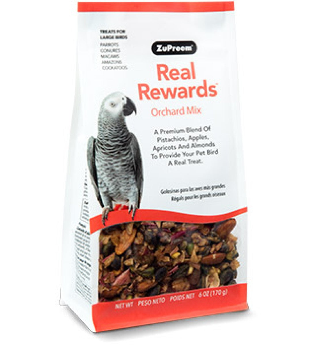 Real Reward Large Parrot Treats - Orchard Mix 170g