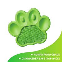 Thumbnail for PetDreamHouse PAW 2-in-1 Slow Feeder & Lick Pad Green