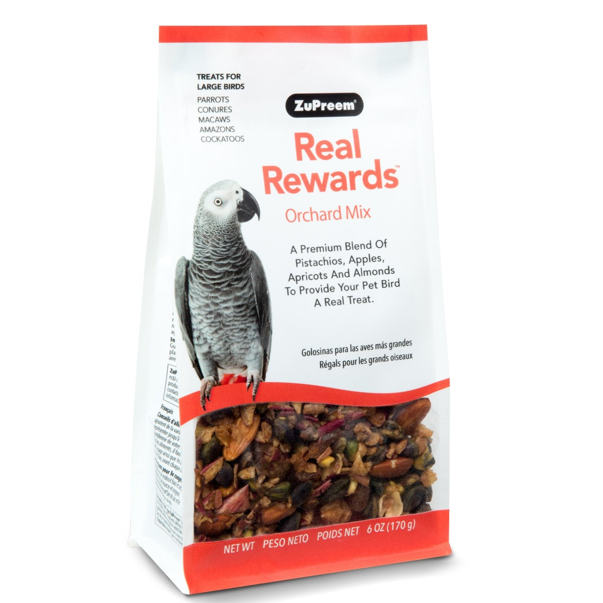 Real Reward Large Parrot Treats - Orchard Mix 170g