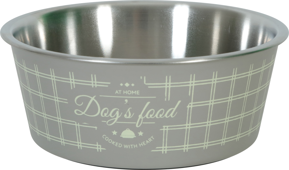 Non-Slip Food Dog Bowl Taupe 750 ml