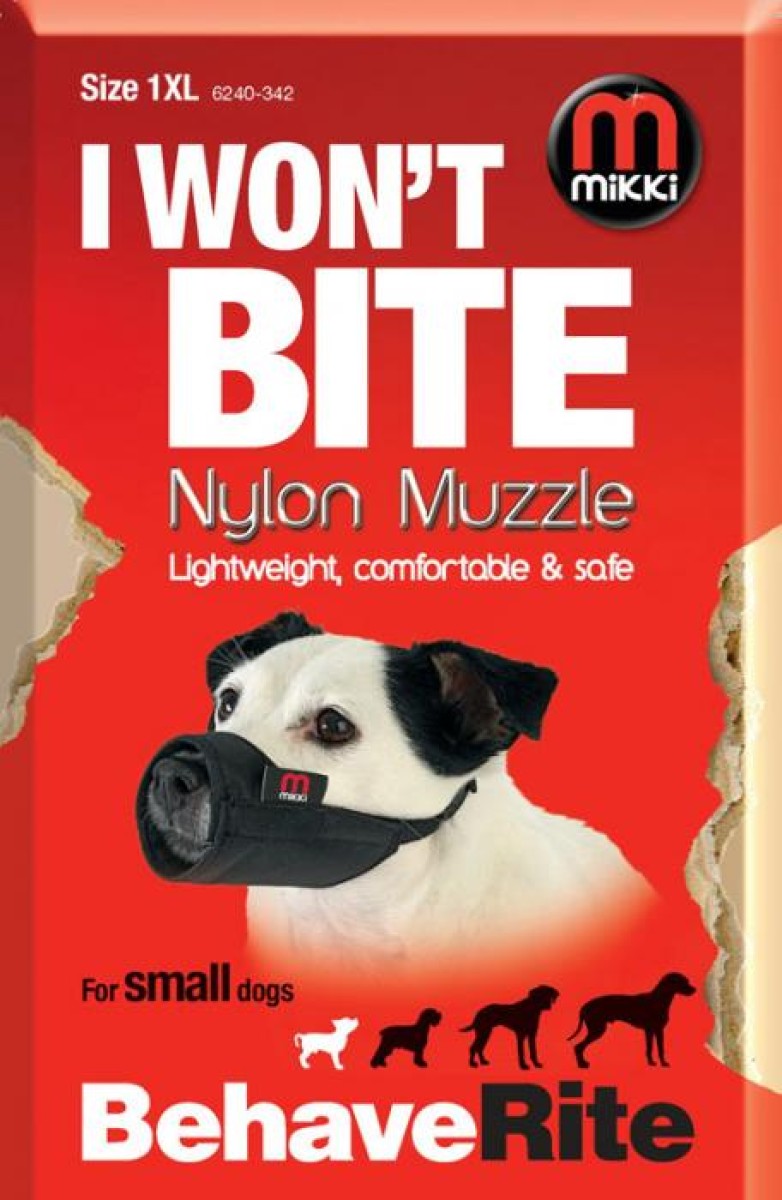 Nylon Dog Muzzle Size 1-XL