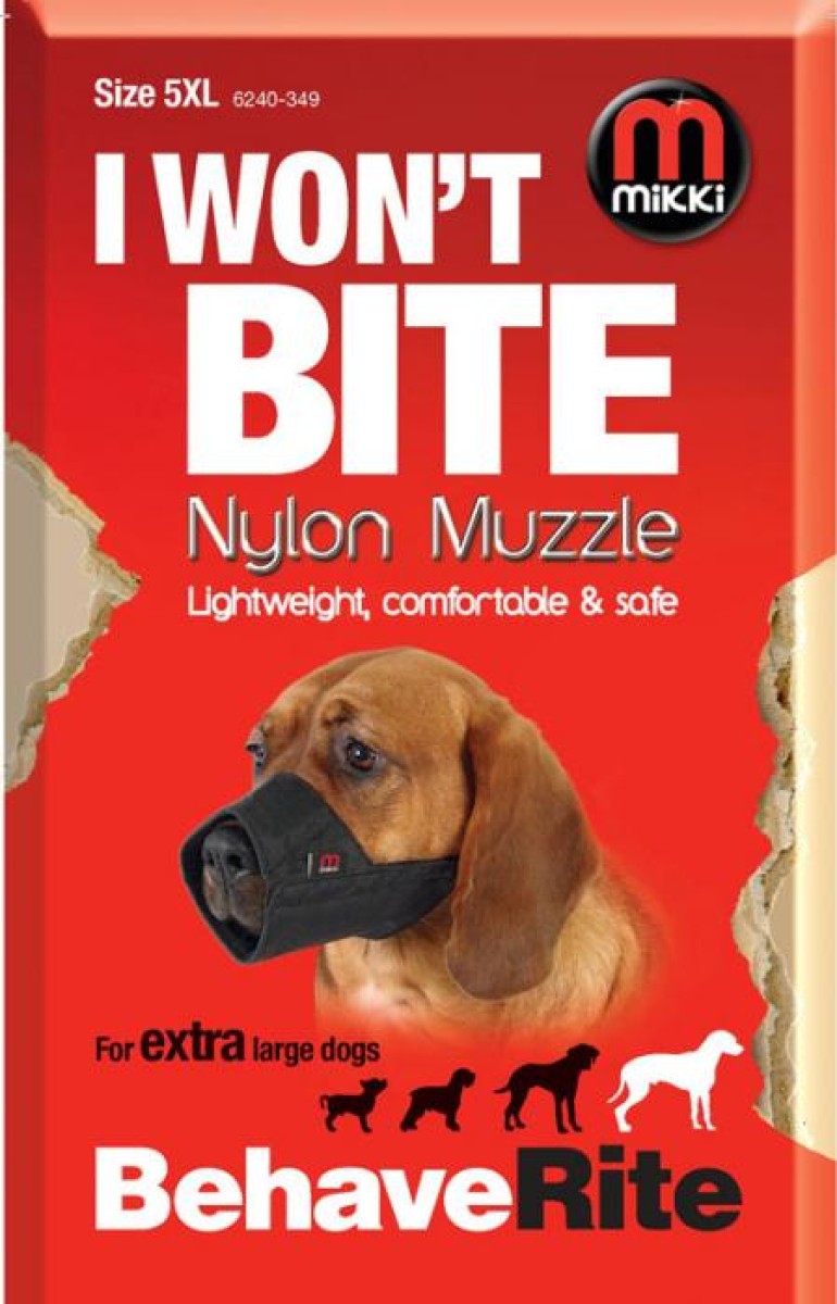 Nylon Dog Muzzle Size 5-XL