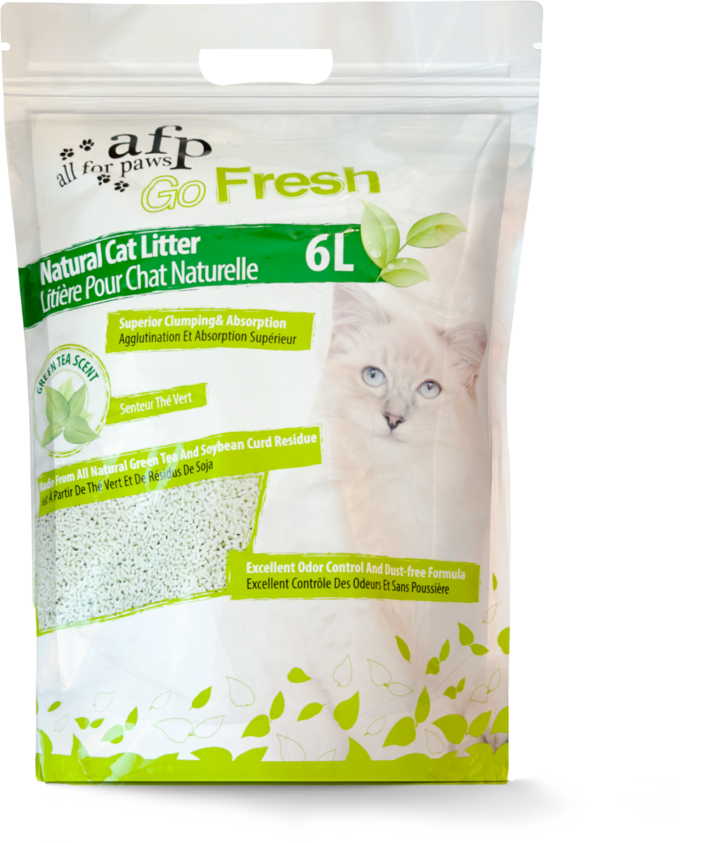 Clumping Natural Cat Litter - Green Tea Scent/6 L