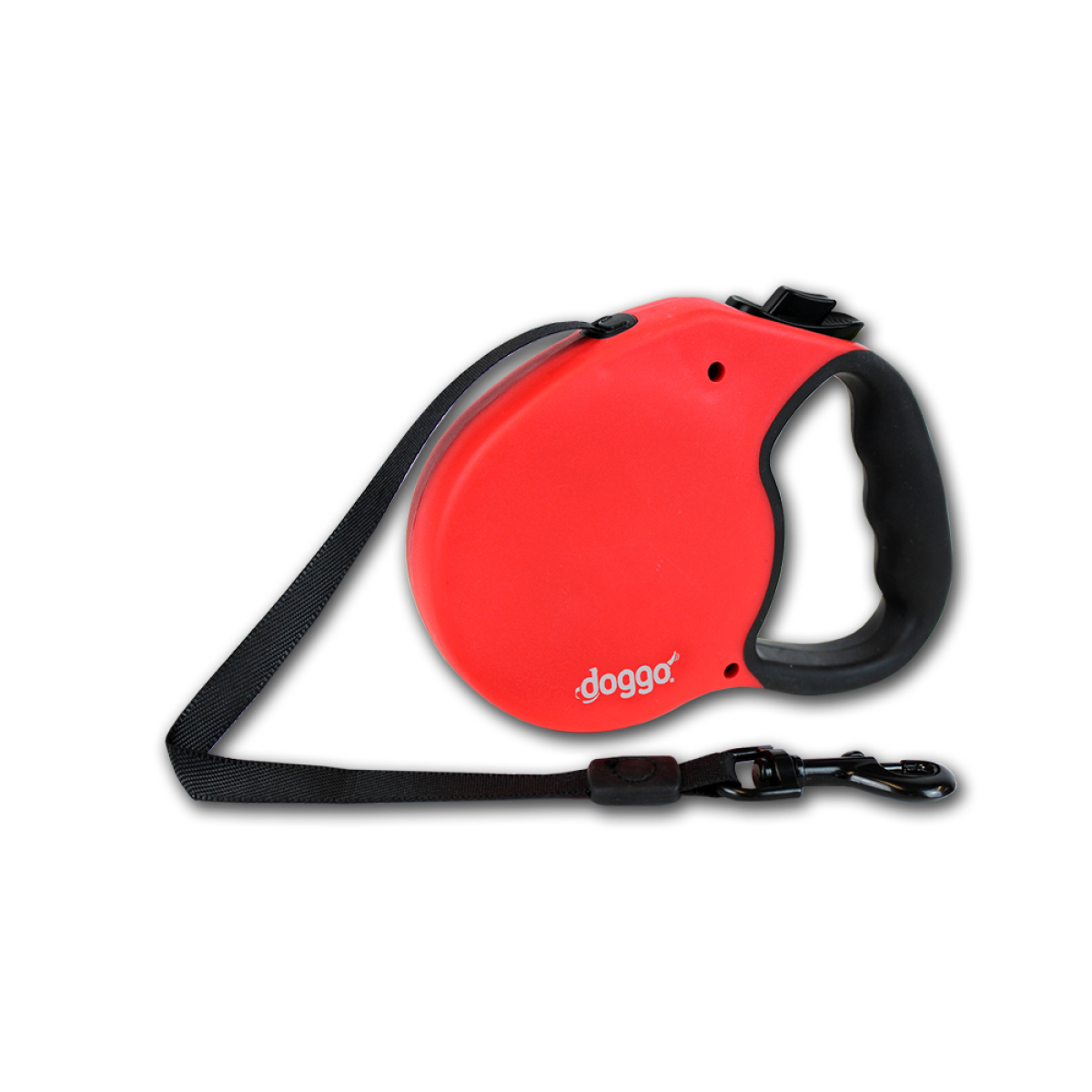 Doggo everyday retractable leash 4m, S, red