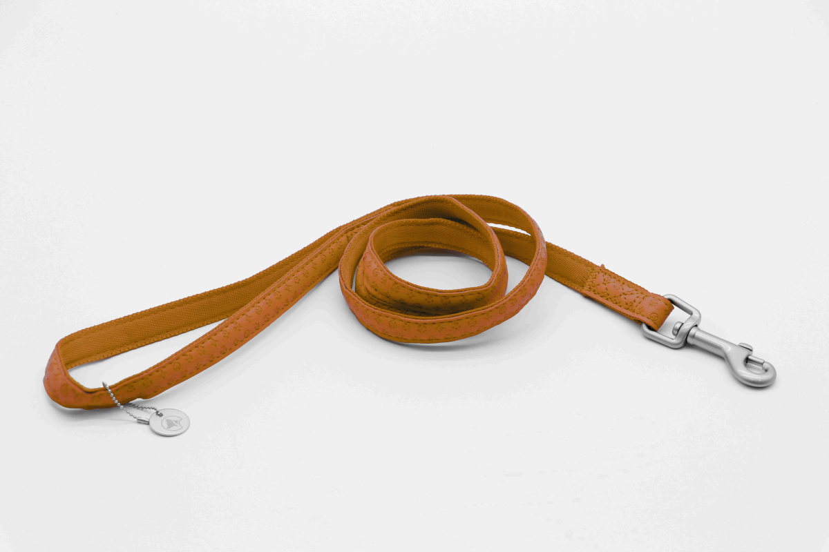 Mylord Leatherette Dog Leash 120 x 1.5 cm, Beige