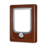 Thumbnail for Cat-flap for Wooden Door - 2 Position Brown