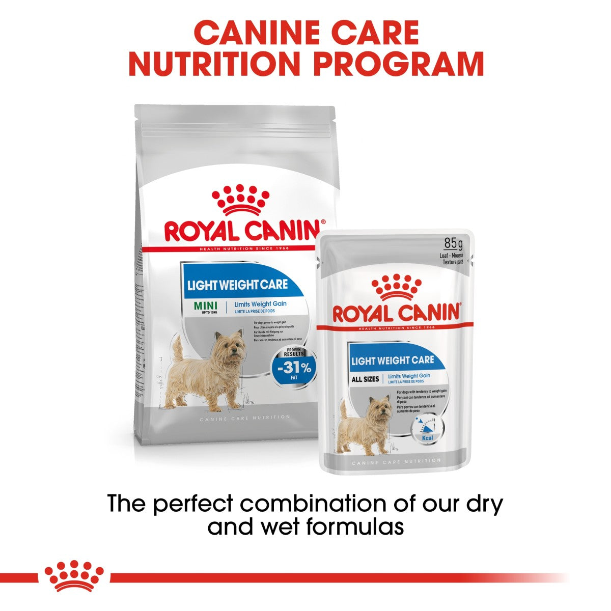 Canine Care Nutrition Light Weight Care (WET FOOD - Pouches) 12 x 85g