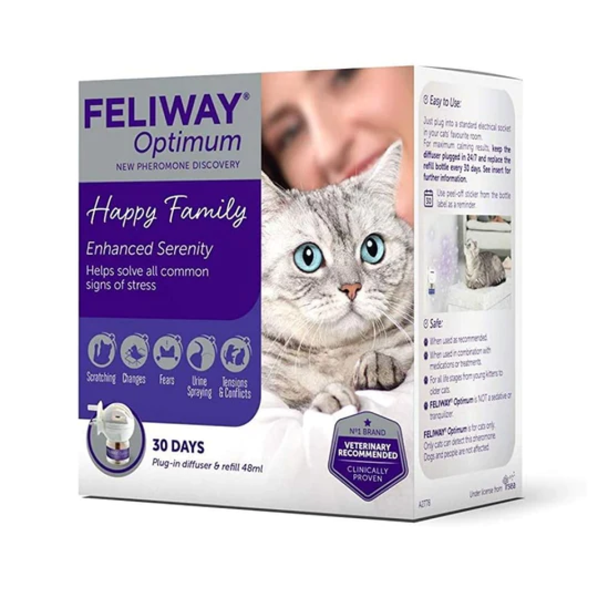 Feliway Optimum Diffuser + Refill 48 ml