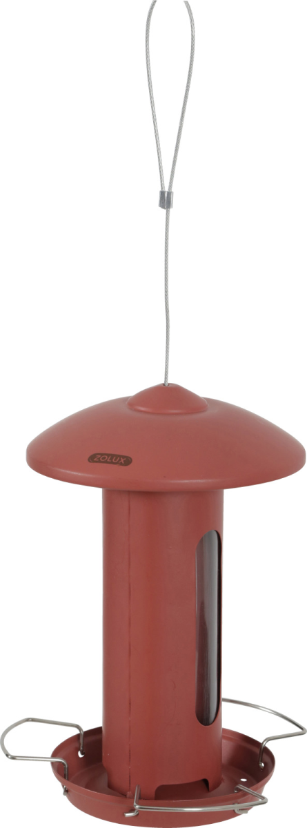 SOLO BIRD FEEDER, RED TERRA METAL