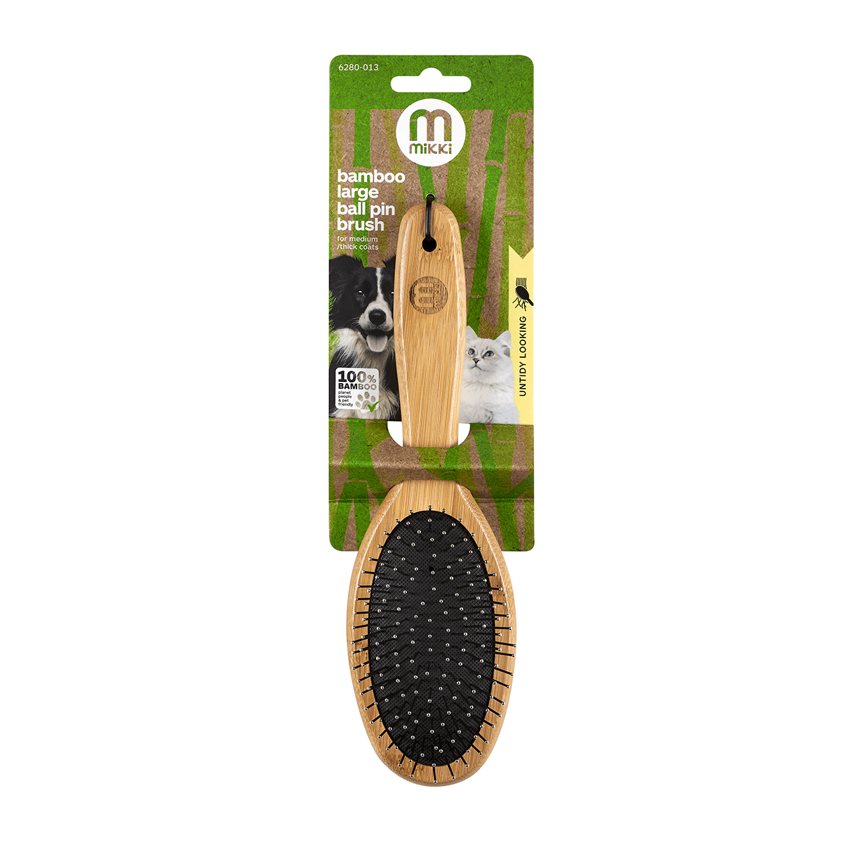 Bamboo Ball Pin Brush - Large