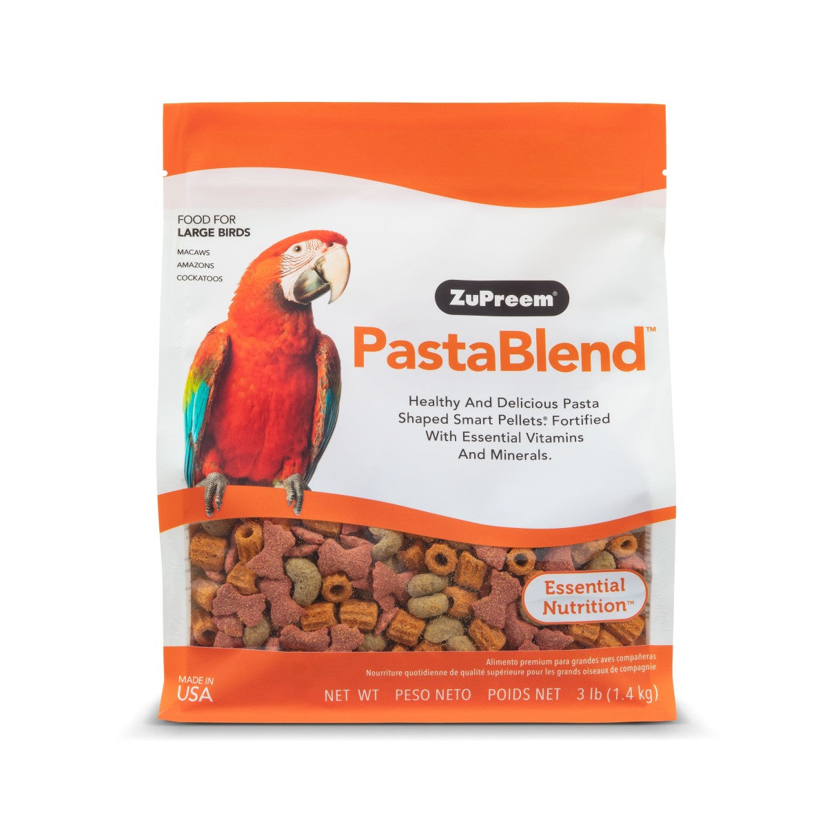 PastaBlend Large Parrot Food 3lb (1.4kg)