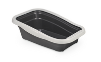 Thumbnail for Nella Cat Litter Tray with Frame - 58 x 37.5 x 18 cm/Grey