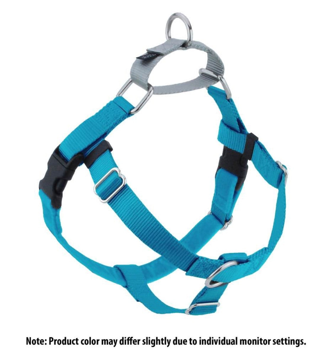 Freedom No-Pull Harness and Leash - Turquoise / Medium 1"