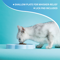 Thumbnail for PetDreamHouse PAW 2-IN-1 Mini Slow Feeder & Lick Pad Baby Blue Easy