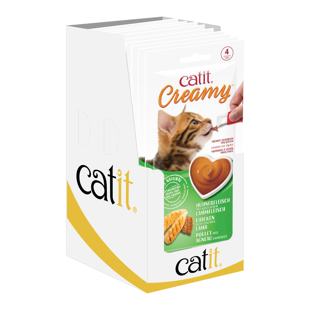 CatIt Creamy Lickable Treats - Chicken & Lamb