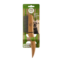 Thumbnail for Bamboo Anti-Tangle Rotating Teeth Comb - Fine