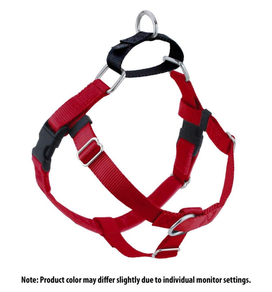 Freedom No-Pull Harness and Leash - Red / XL 1"