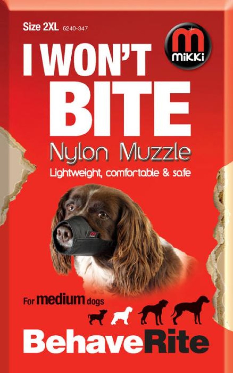 Nylon Dog Muzzle Size 2-XL