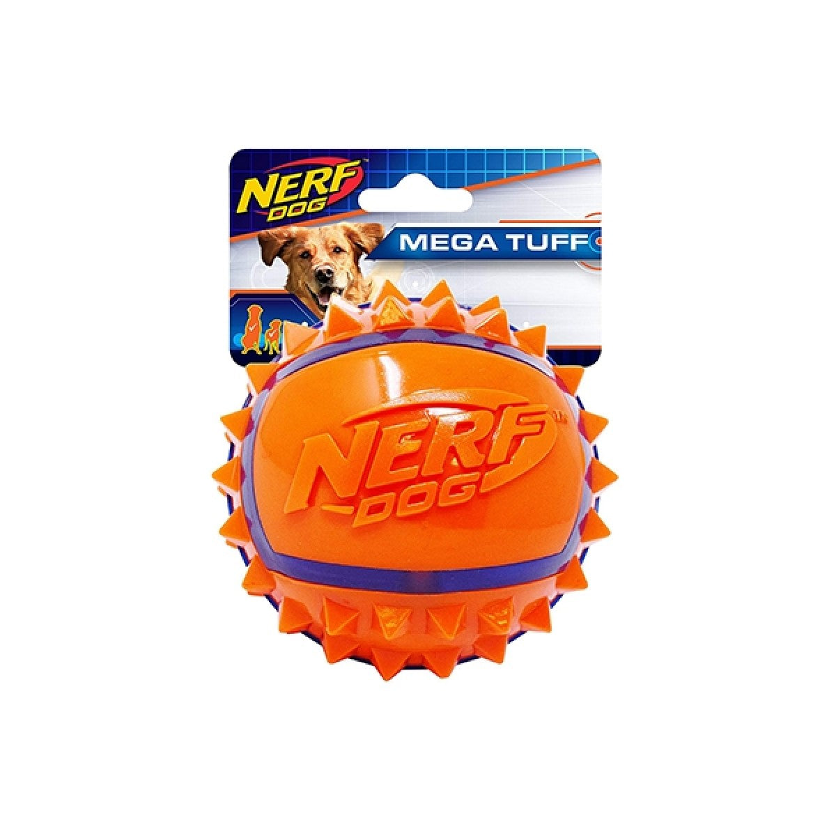 Two Tone TPR Spike Ball - Small