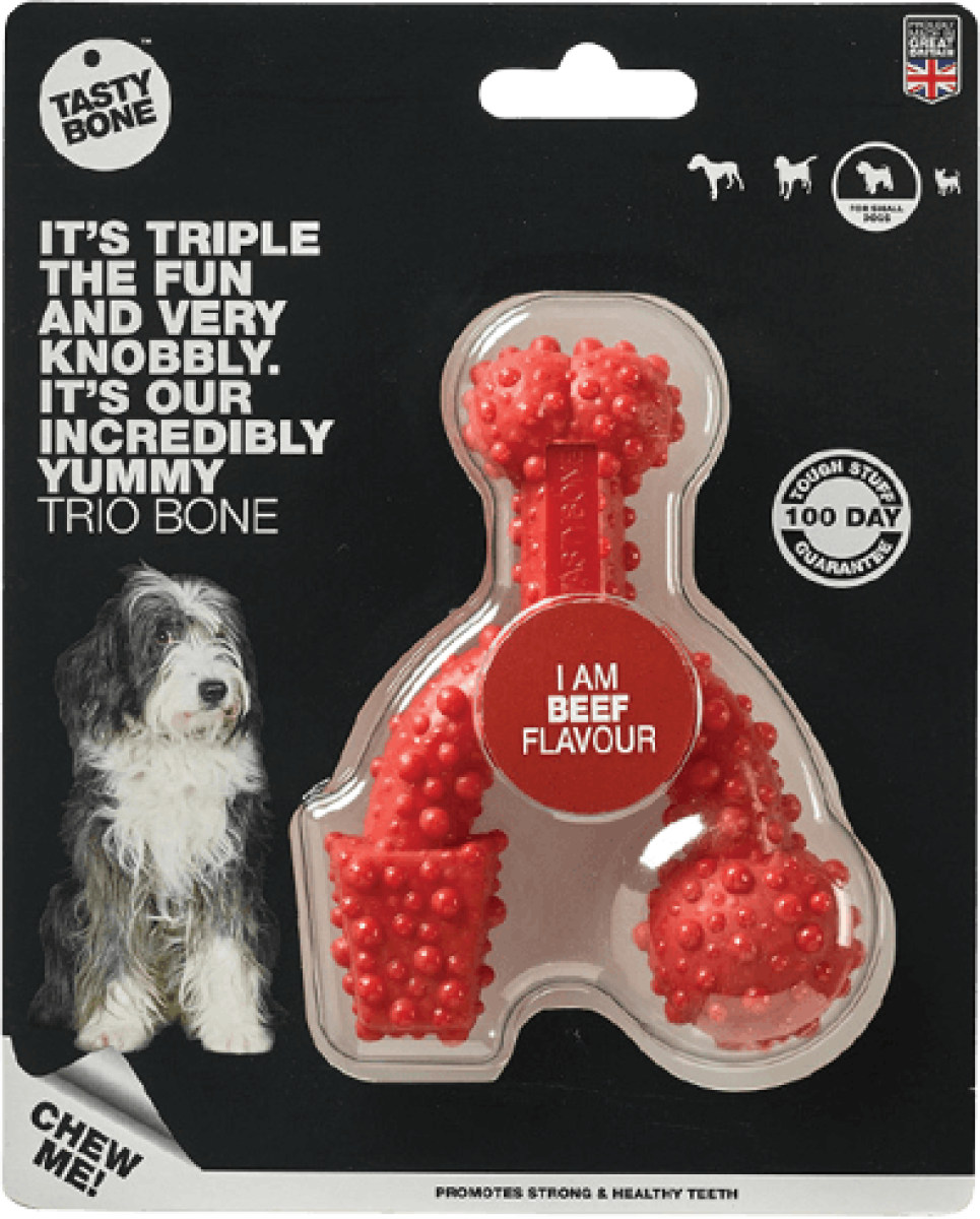 TastyBone Nylon Trio Small Dog - Beef