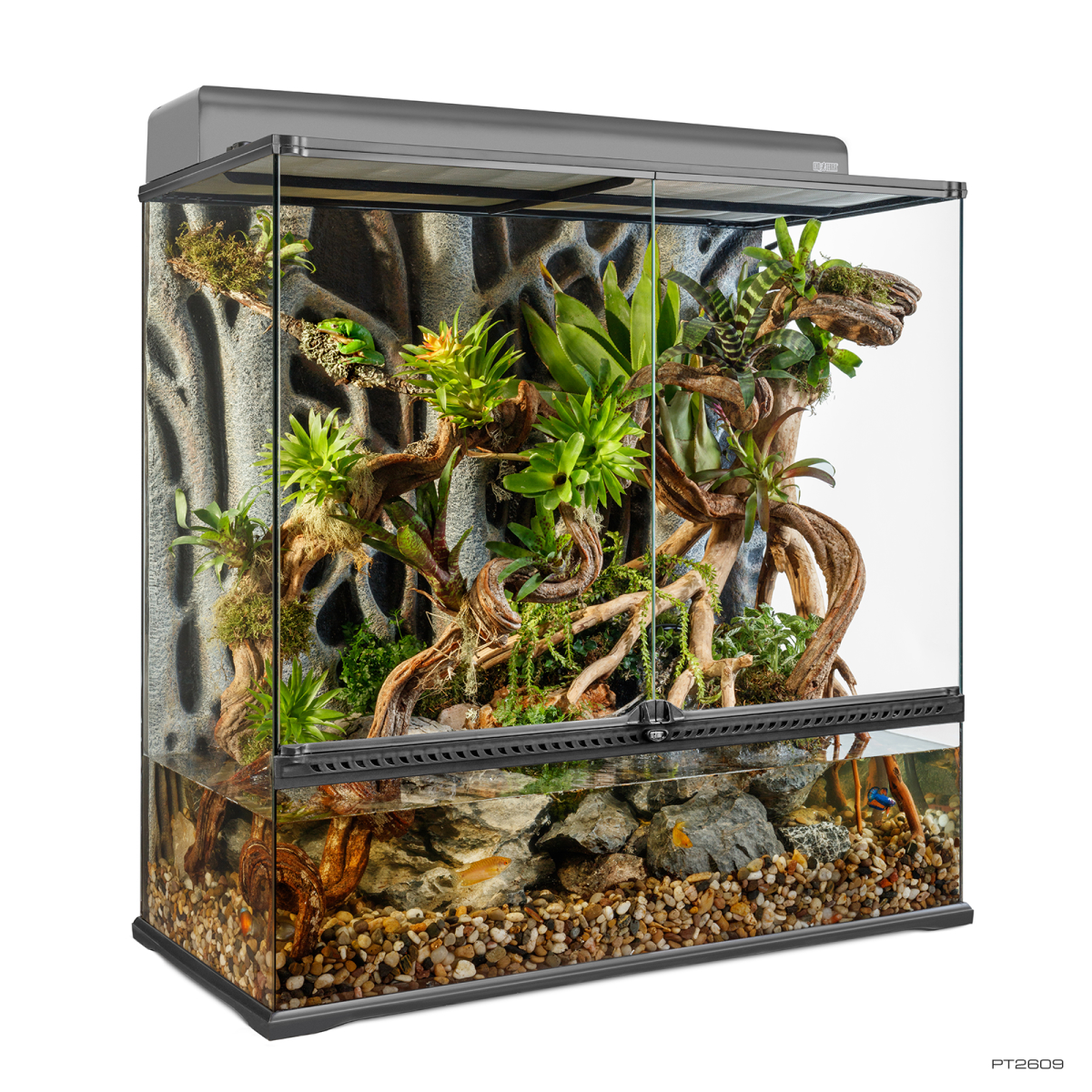 Exo Terra Advanced Paludarium & Rainforest Terrarium - Large X-Tall - 90 x 45 x 90 cm