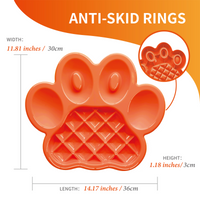 Thumbnail for PetDreamHouse PAW Slow Feeder Orange