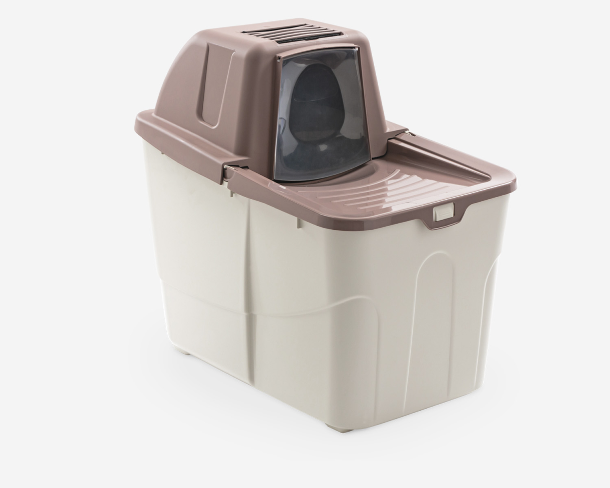 Buxo Close Cat Litter Box - 58 x 39 x 56 cm/Rose