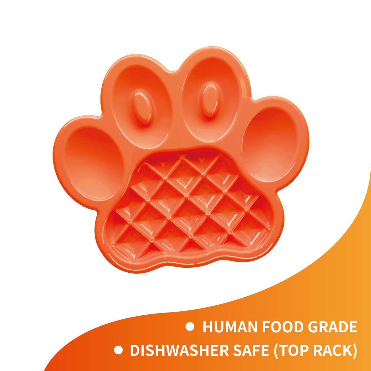 PetDreamHouse PAW Slow Feeder Orange