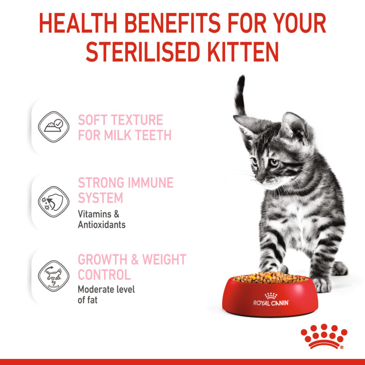 Feline Health Nutrition Kitten Sterilised Gravy (WET FOOD - Pouches) 12x85G