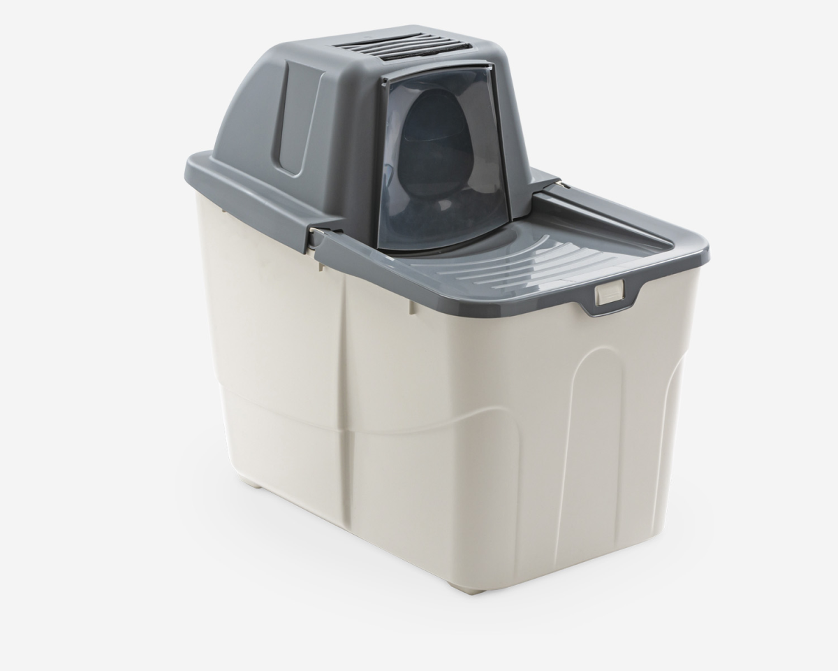 Buxo Close Cat Litter Box - 58 x 39 x 56 cm/Grey