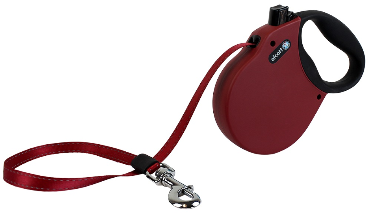 Adventure retractable leash, 5 m - Large - Red