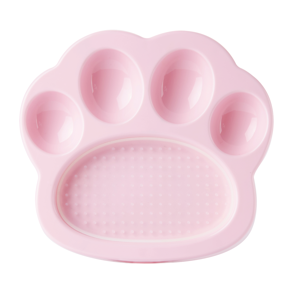 PetDreamHouse PAW 2-IN-1 Mini Slow Feeder & Lick Pad Baby Pink Easy