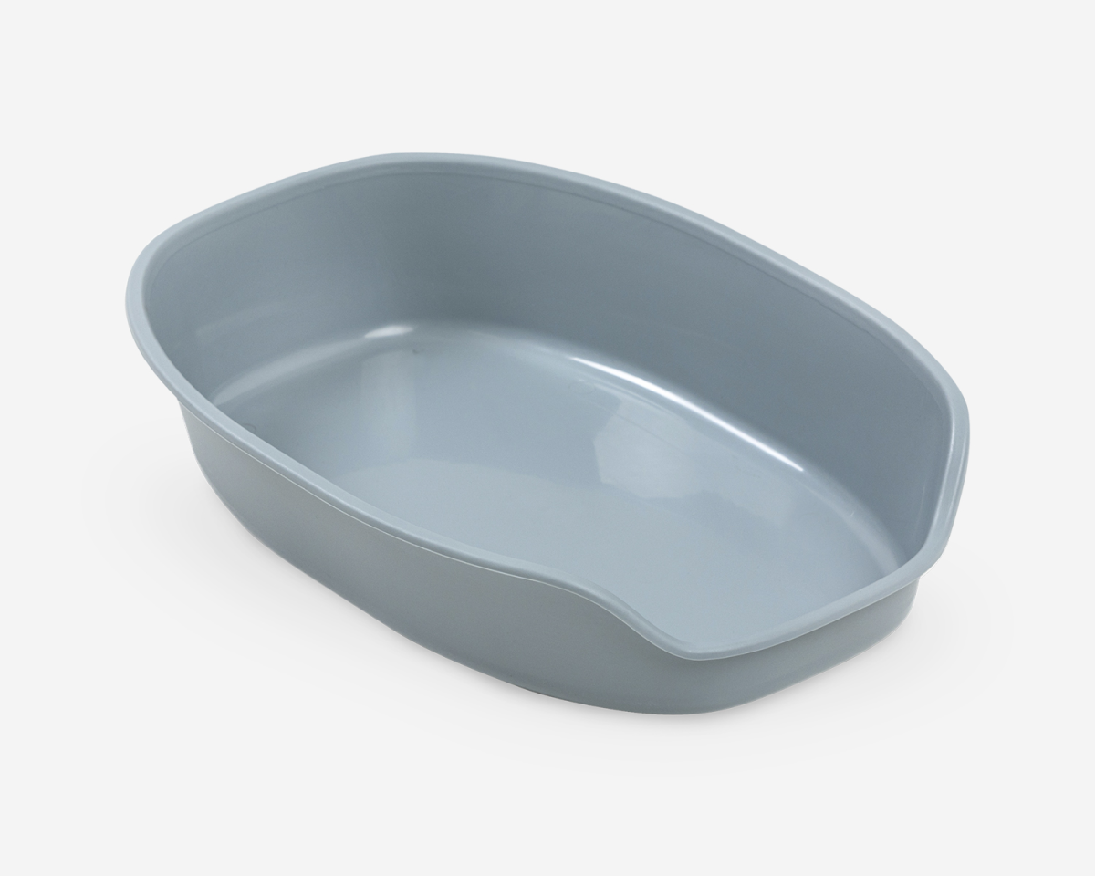 Gemini Cat Litter Tray - 28 x 42 x 9 cm/Light Blue