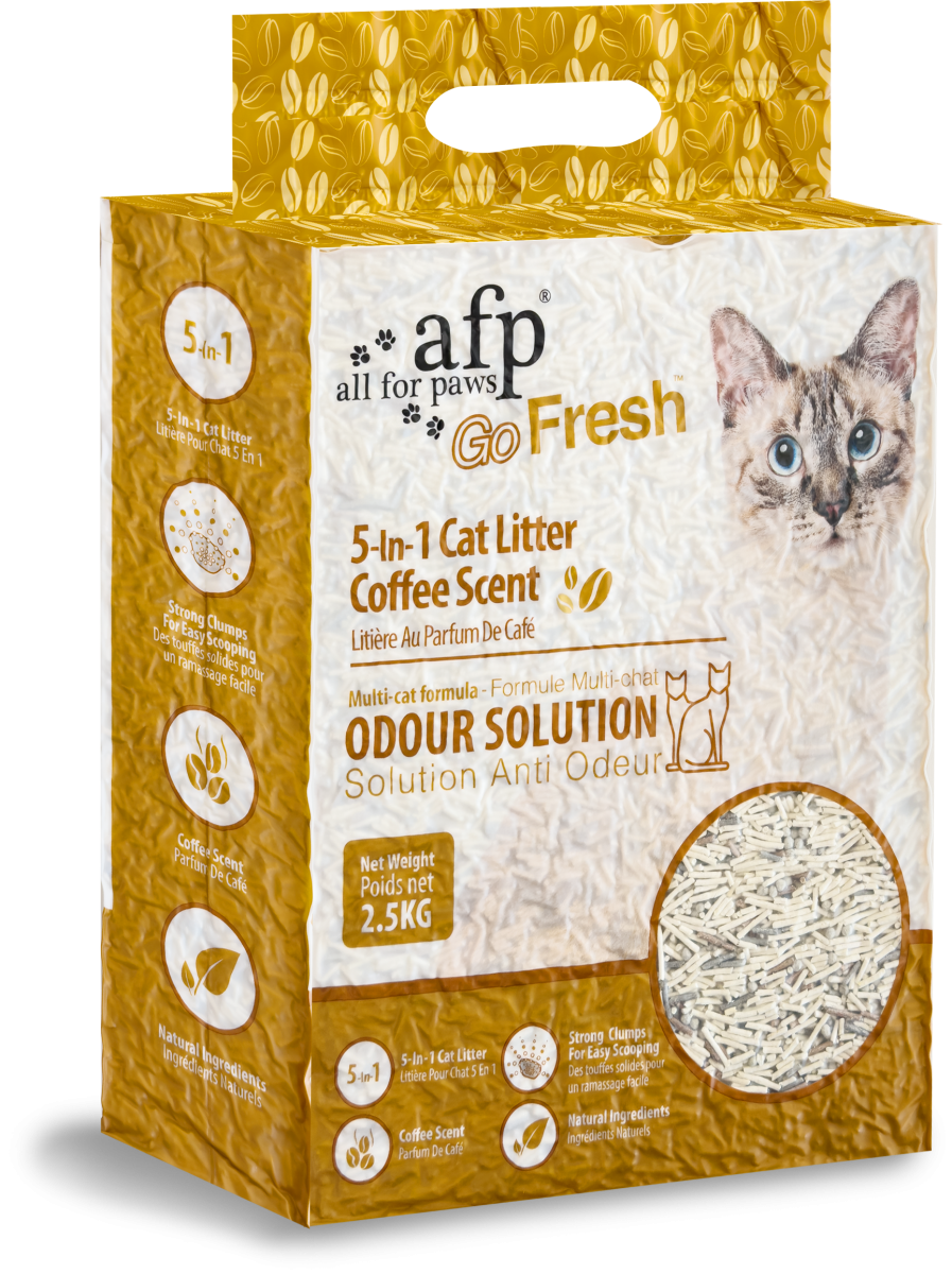 Clumping 5-in-1 Cat Litter - Coffee scent/6 L