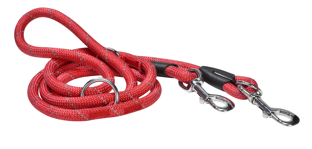 3 Positions Walk Leash Red