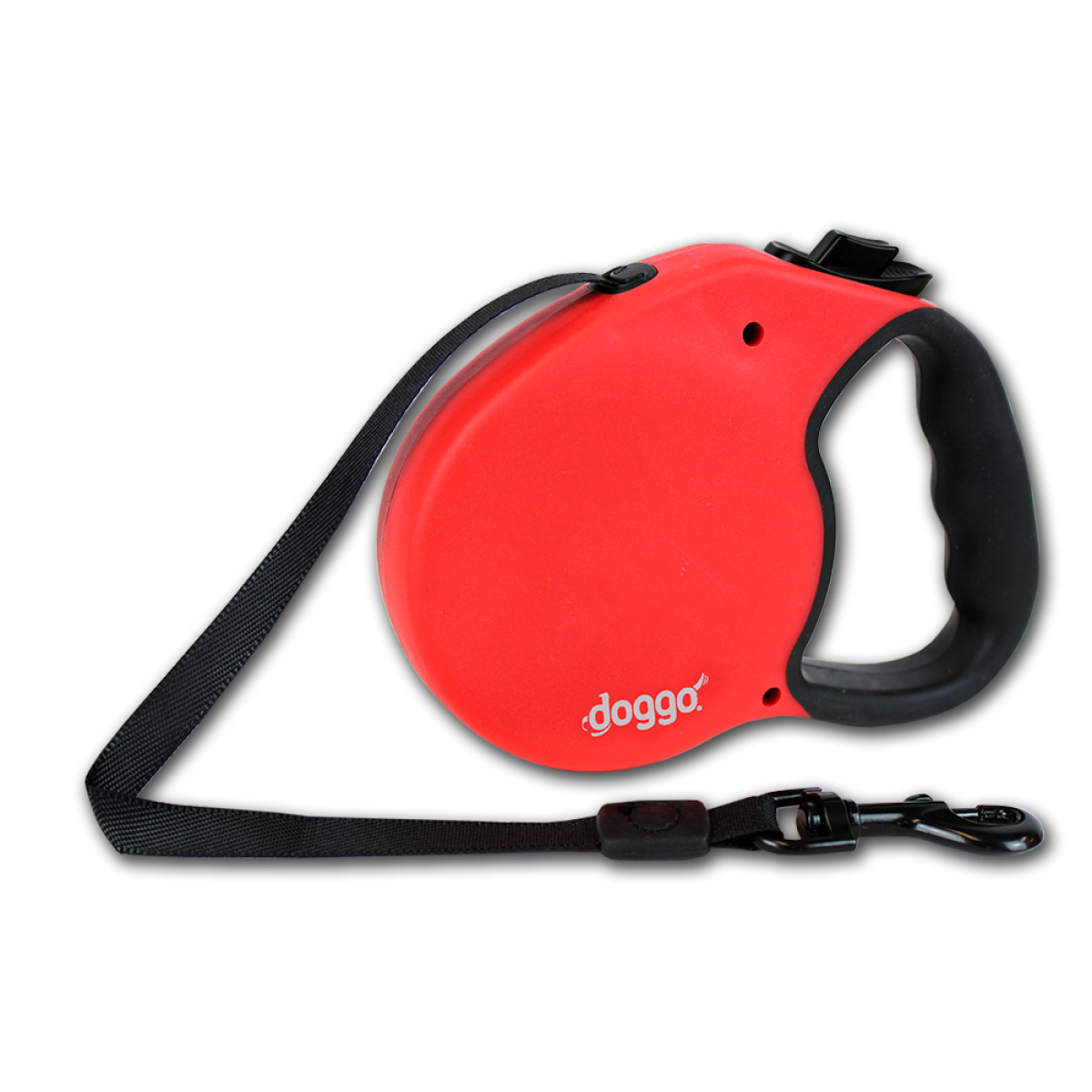 Doggo everyday retractable leash 5m, L, red