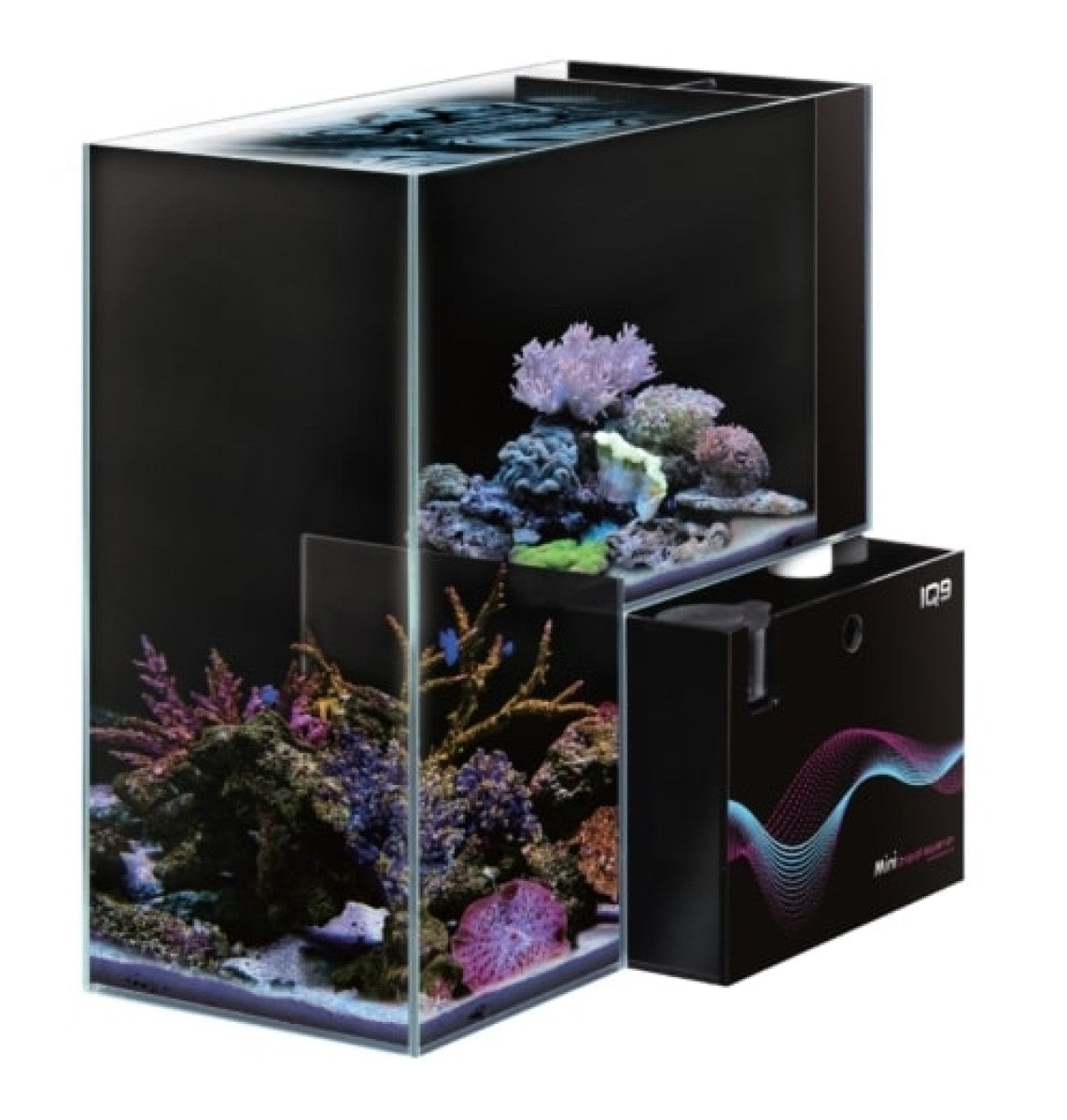 DYMAX IQ9 MINI DROP OFF ACRYLIC AQUARIUM-MARINE 470MM L X 220MM W X 470MM H (5MM THICKNESS)