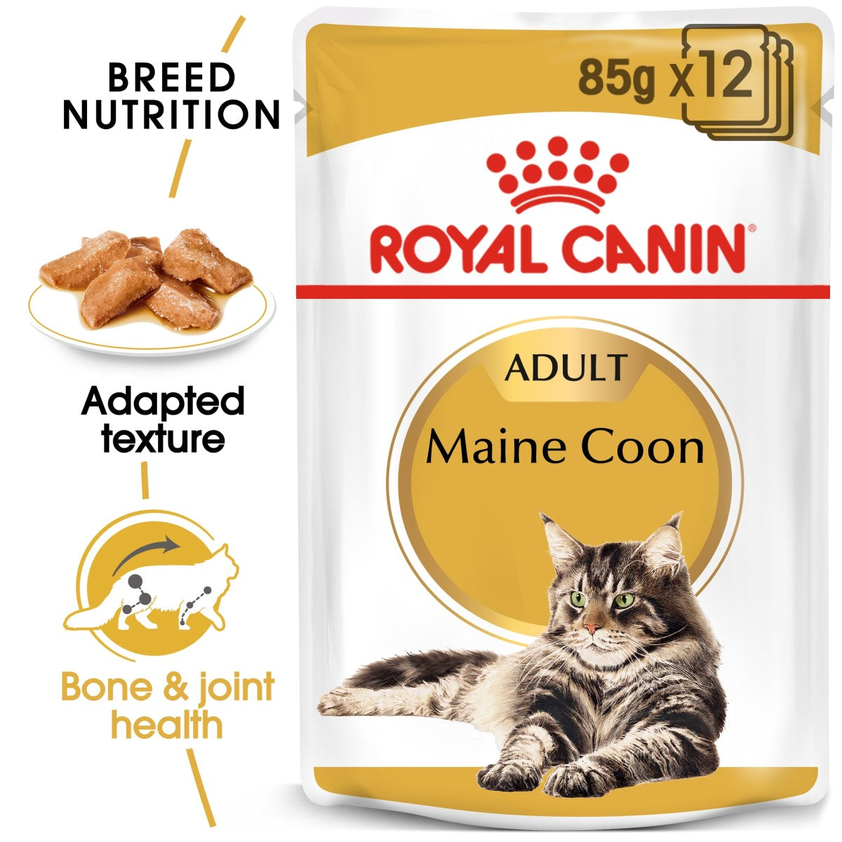 Feline Breed Nutrition Maine Coon (WET FOOD - Pouches) 12 x 85g