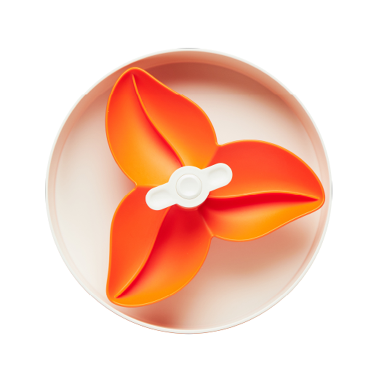 PetDreamHouse SPIN Interactive Feeder Bougainvillea Orange