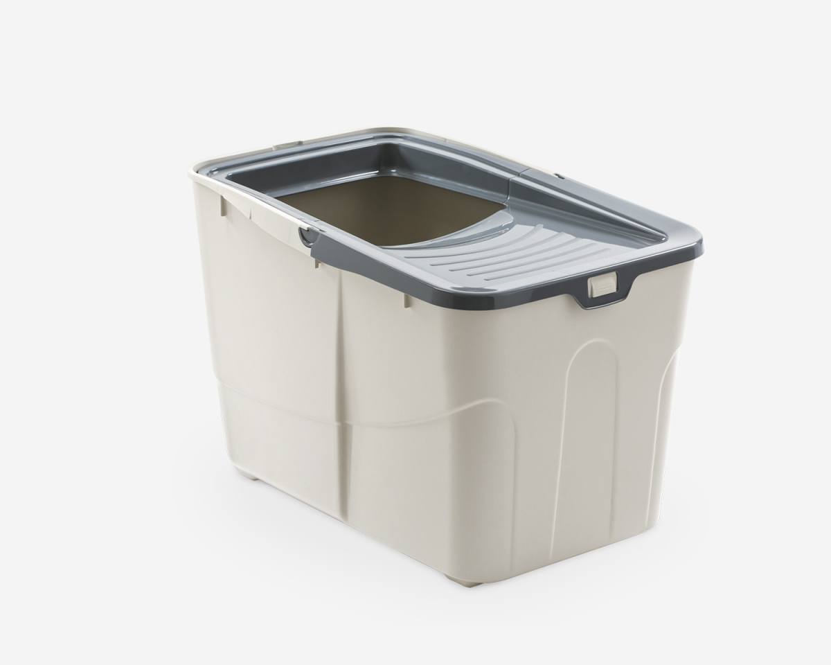 Buxo Open Cat Litter Box - 58 x 39 x 38.5 cm/Grey