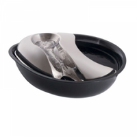 Thumbnail for Stainless Steel/Plastic Fountain Raindrop Style - BLACK 60oz (1.8 L)