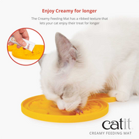 Thumbnail for Catit Creamy Fish-shaped Silicon Feeding Mat