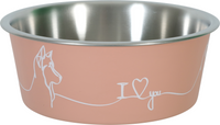 Thumbnail for Non-Slip Love Dog Bowl Pink 750 ml