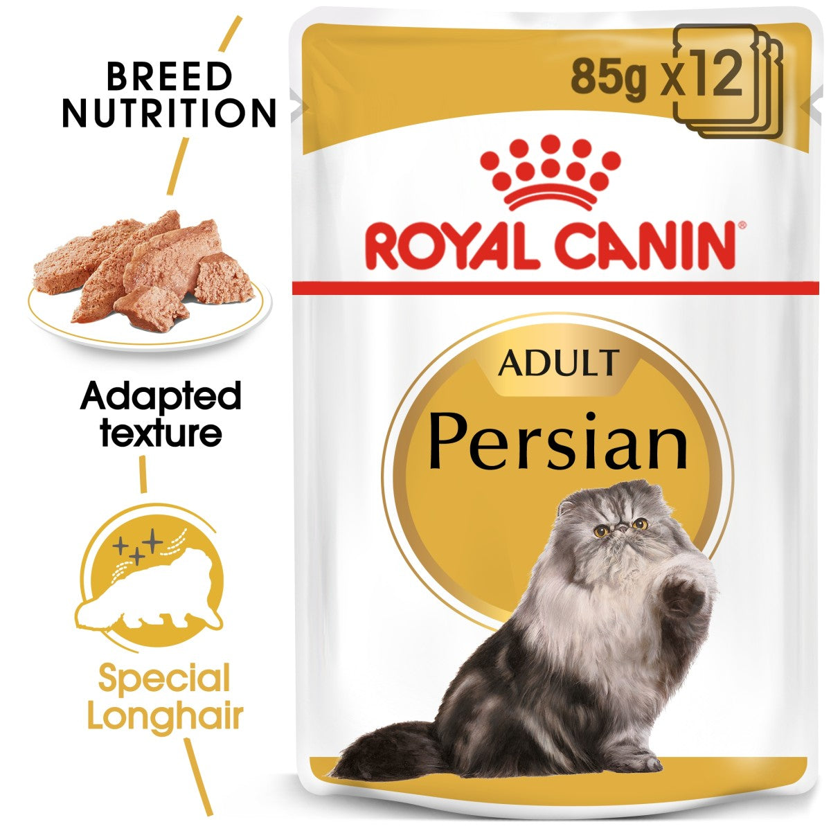 Feline Breed Nutrition Persian (WET FOOD - Pouches) 12 x 85g