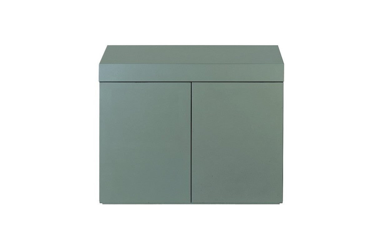 Wood Cabinet 90 ( W90xD45xH70cm) Metallic Silver