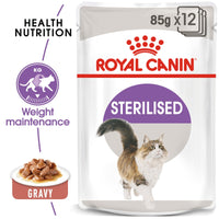 Thumbnail for Feline Health Nutrition Sterilised Gravy (WET FOOD - Pouches) 12 x 85g