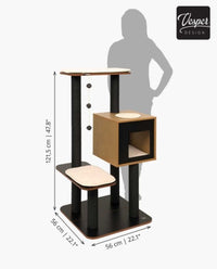 Thumbnail for Catit Vesper Cat Furniture V-High Base - Black