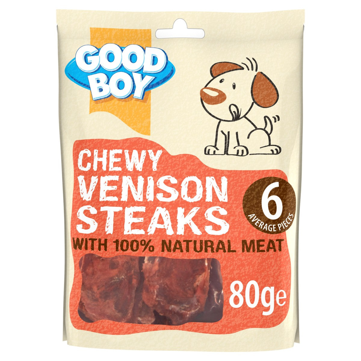 Chewy Venison Steaks - 80G